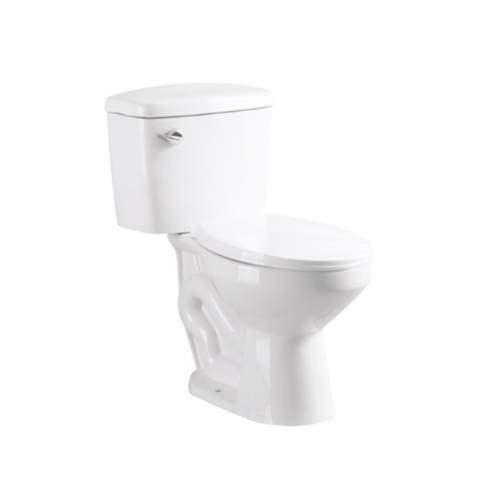 VERNO สุขภัณฑ์แบบสองชิ้นแบบกดหน้า แถมฟรี สายฉีดชำระ รุ่น SR-122 (A-147) - ขาว